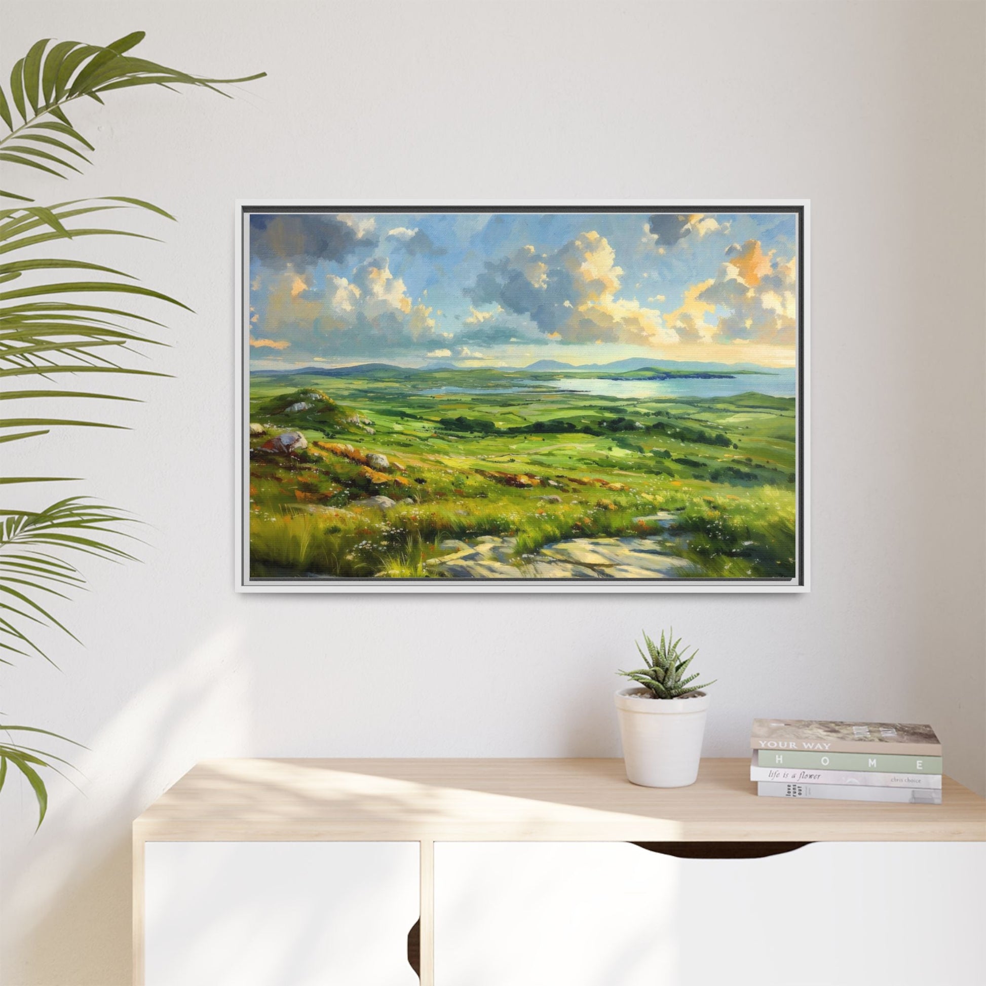 Wild Atlantic Summer Vista Wall Art - Breathtaking Coastal Landscape for Home Décor