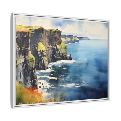 Cliffs of Moher Midday Sun - Beautiful Coastal Landscape Canvas Print