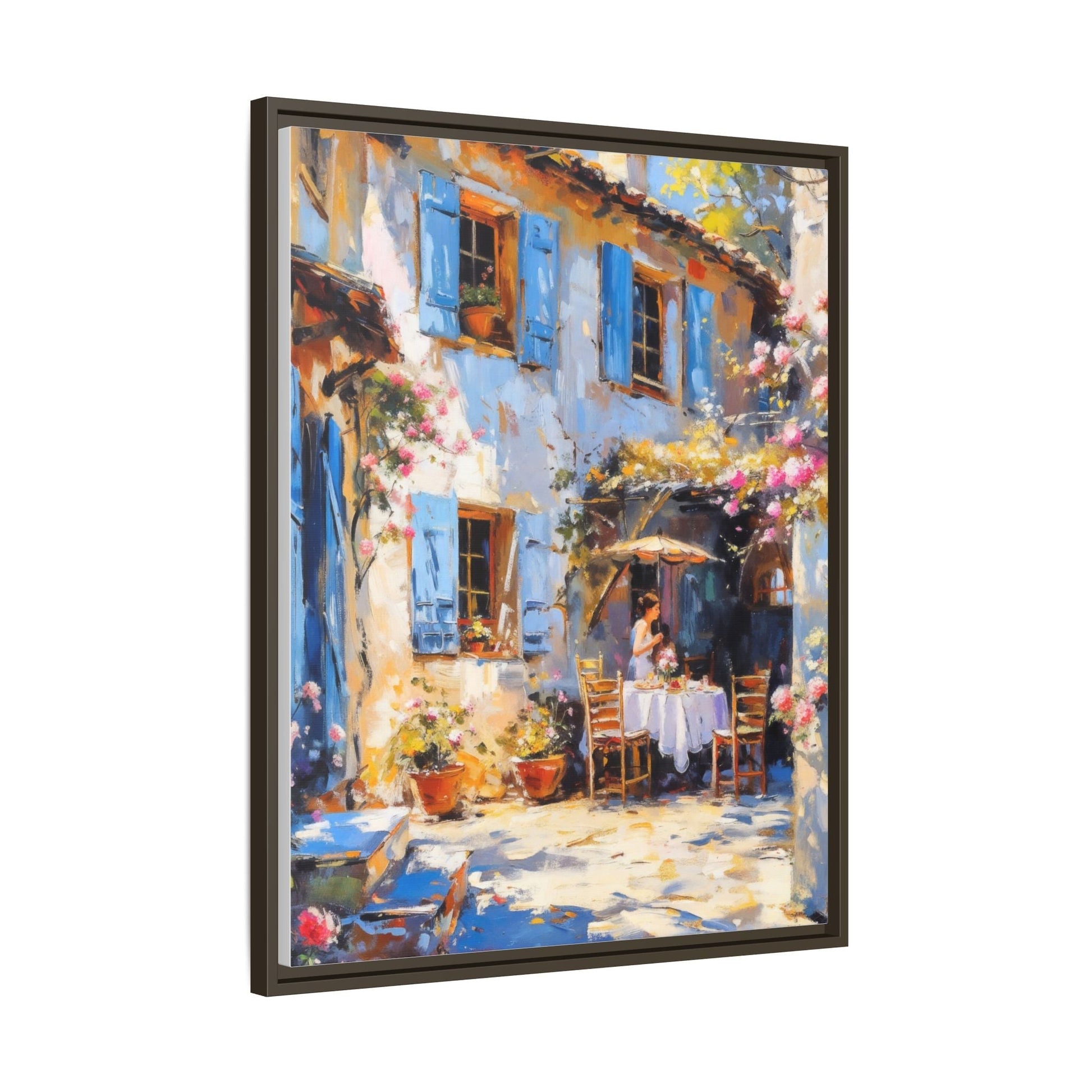 Café Tables Frame – Elegant Pinewood Art Frame