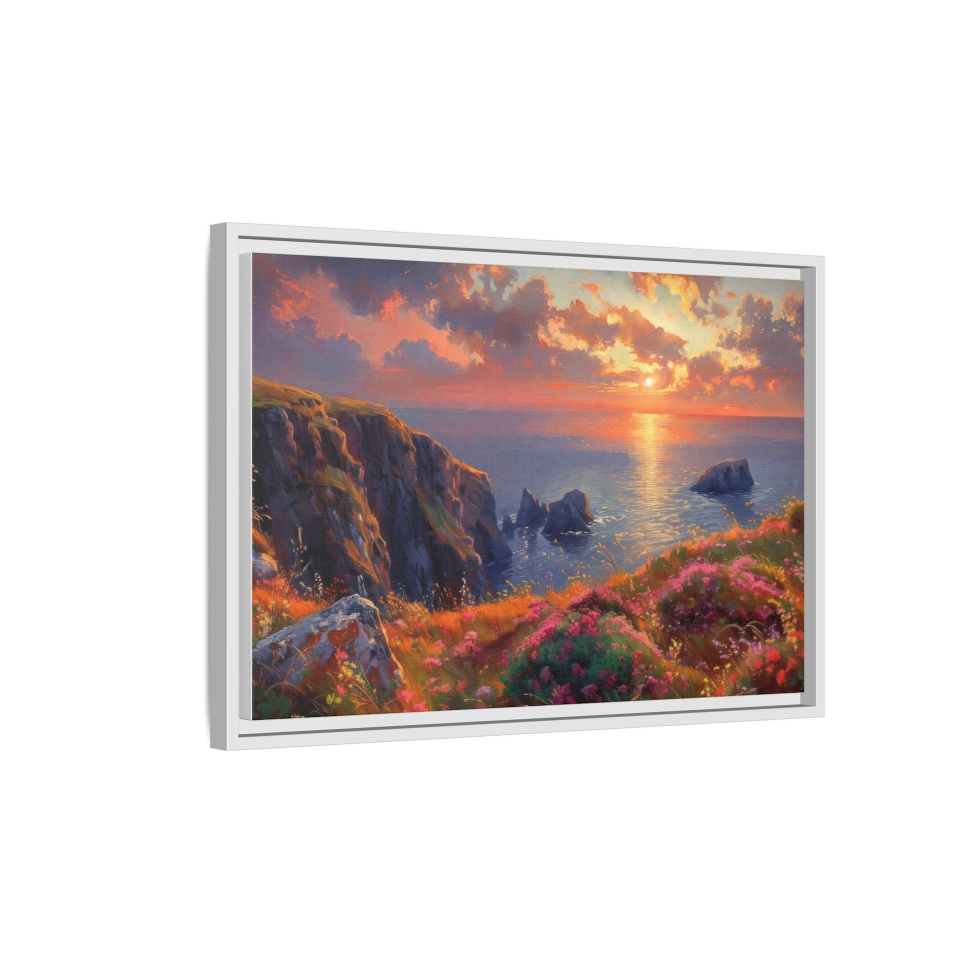 End of The Day wall art featuring a serene sunset landscape, printed on high-quality canvas to bring peaceful beauty and warmth to your home décor.