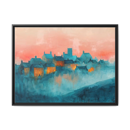 A Castle Town - Beautiful Landscape Canvas Print for Home Décor