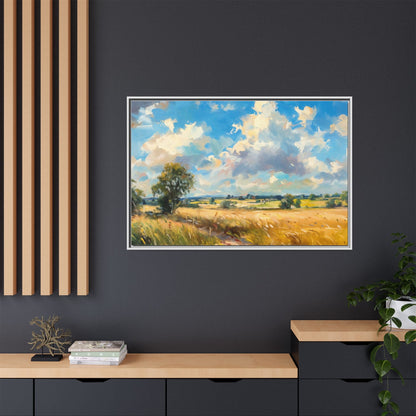 Summer Fields County Mayo Wall Art - Vibrant Irish Landscape Canvas Print