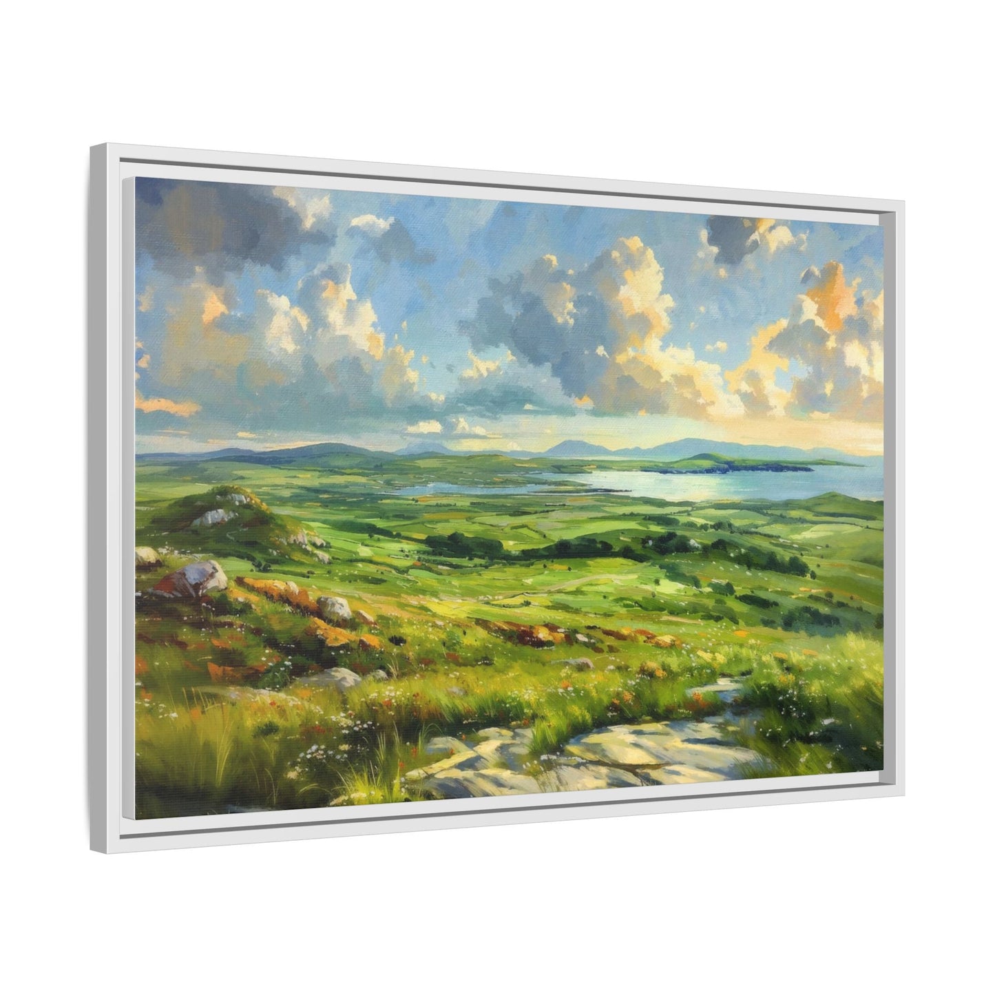 Wild Atlantic Summer Vista Wall Art - Breathtaking Coastal Landscape for Home Décor