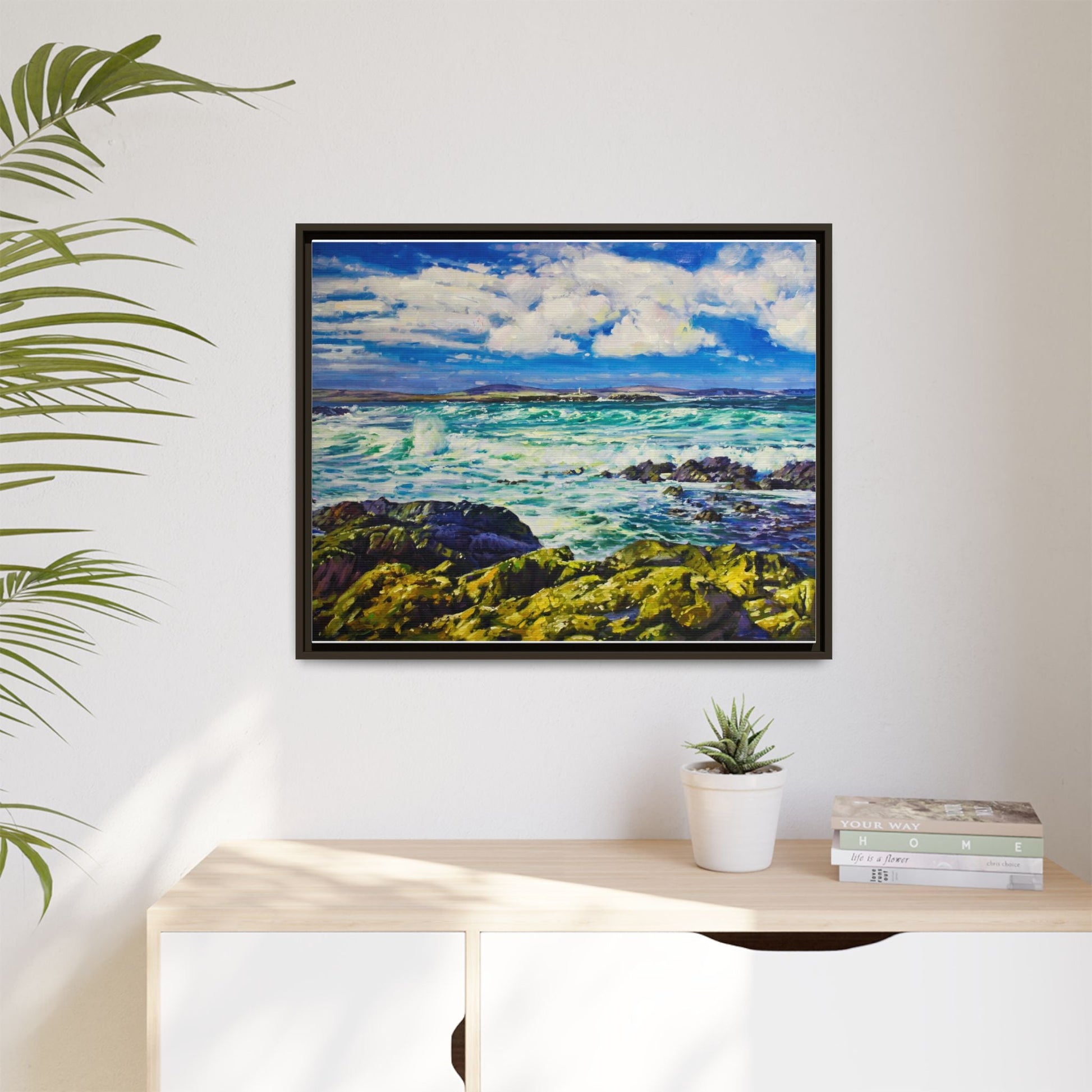 Ballyglass Lighthouse Erris wall art featuring the stunning coastal lighthouse, framed in premium materials for a perfect addition to any living space.