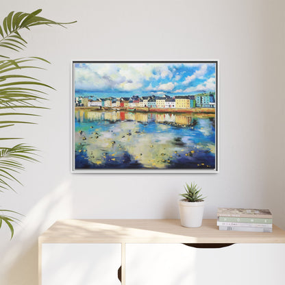 Galway Reflections wall art featuring serene Irish landscapes and water reflections, framed in premium quality wood.