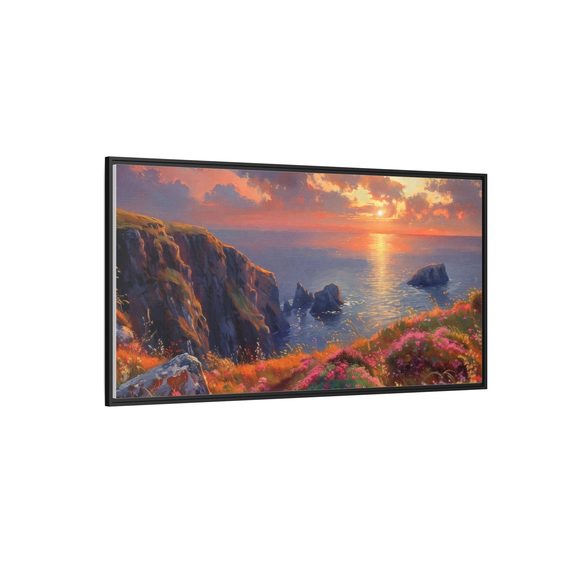 End of The Day wall art featuring a serene sunset landscape, printed on high-quality canvas to bring peaceful beauty and warmth to your home décor.