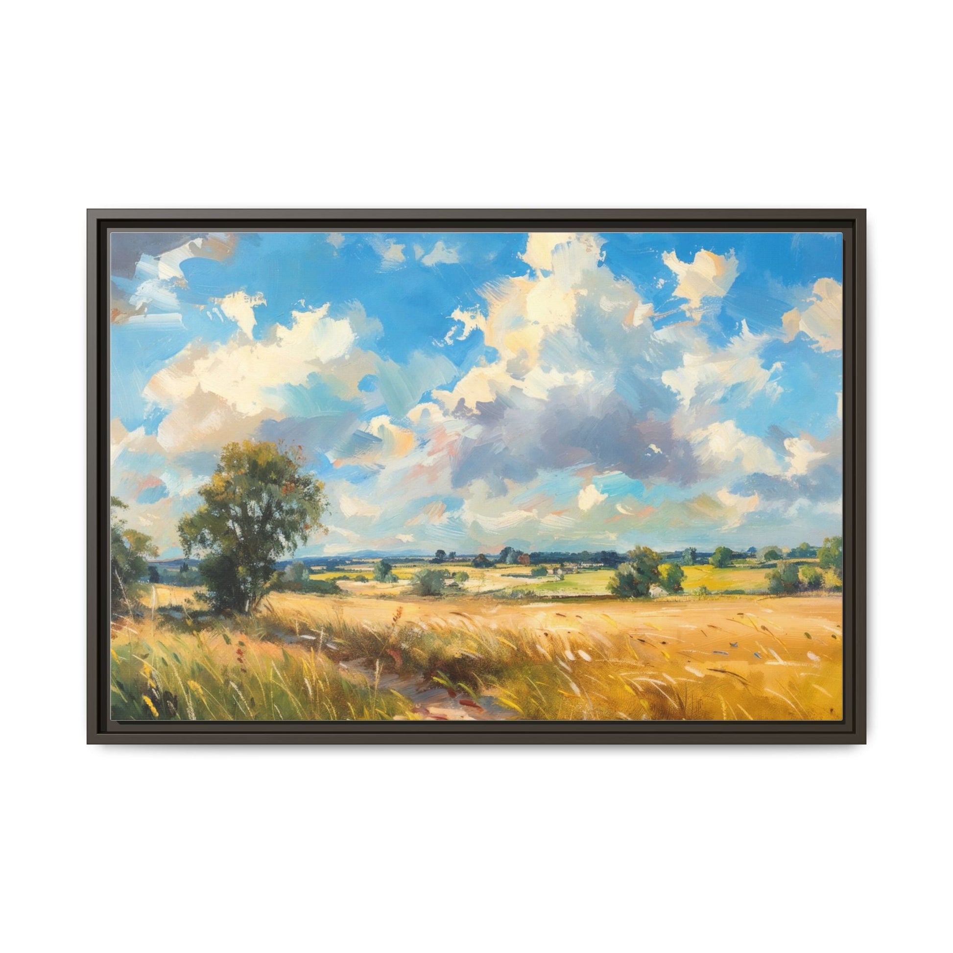 Summer Fields County Mayo Wall Art - Vibrant Irish Landscape Canvas Print