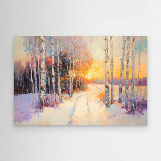 Birch Trees In The Snow