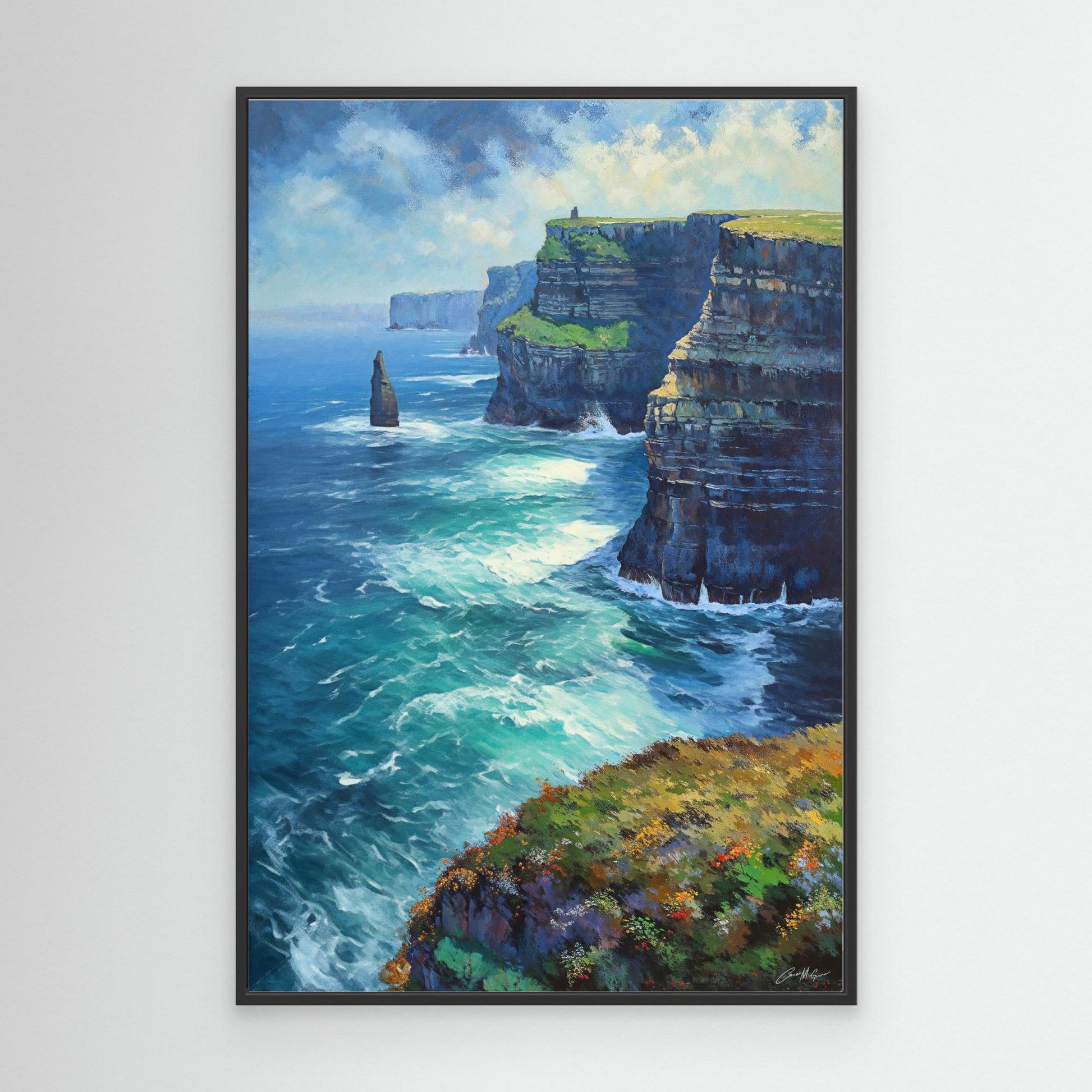 Cliffs of Mohar With Turquoise Sea